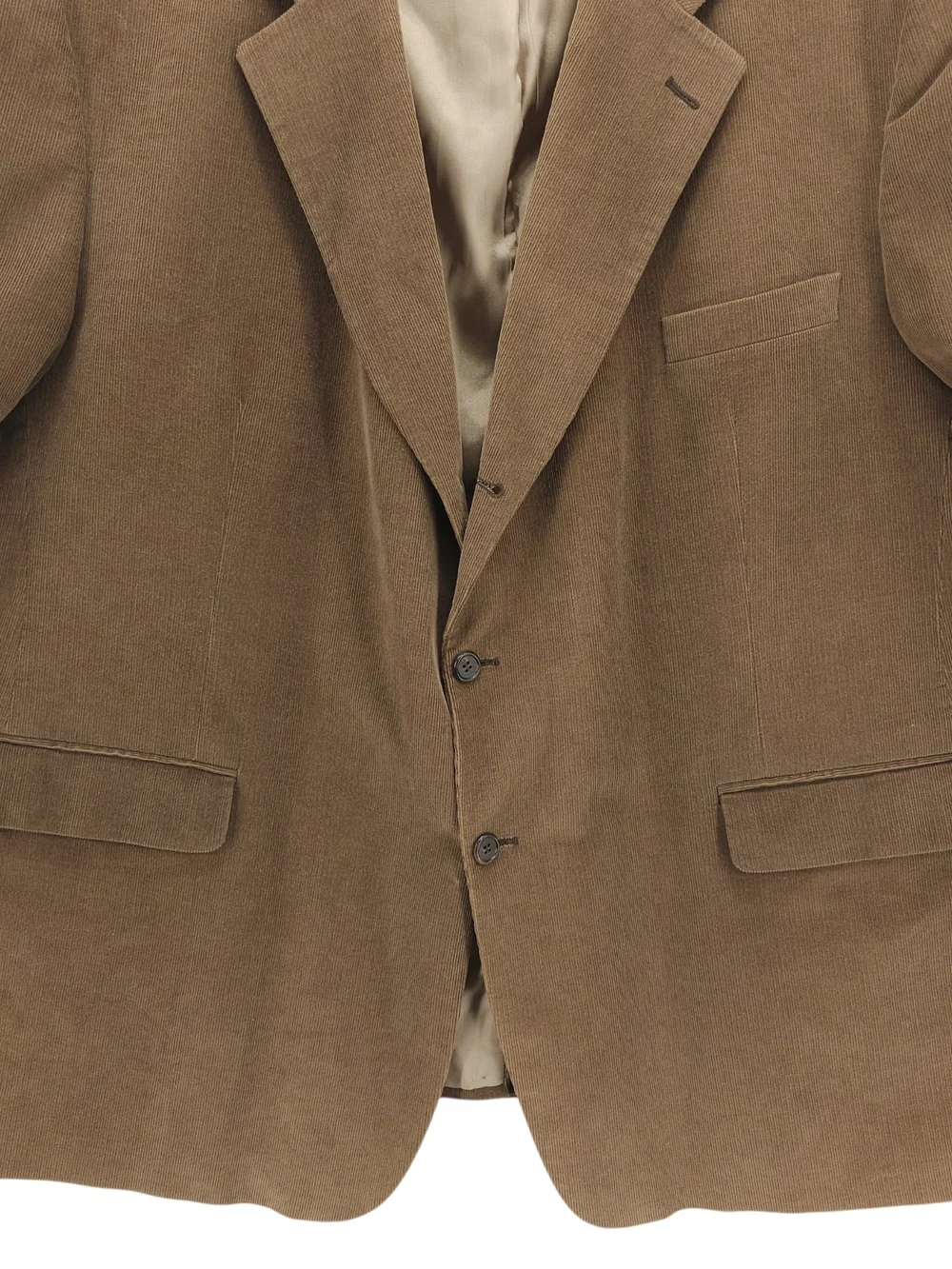 BROOKS BROTHERS Brown Corduroy Sport Coat Size 50R - FLAWS!